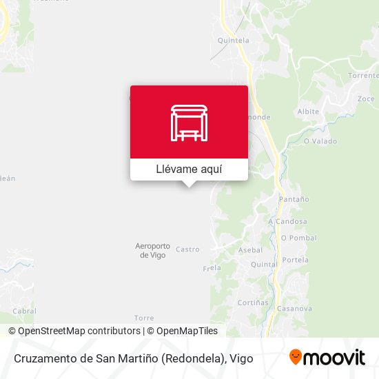 Mapa Cruzamento de San Martiño (Redondela)