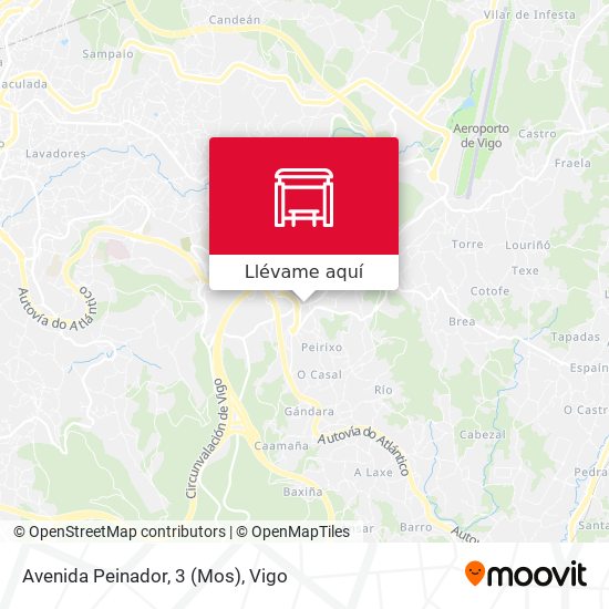Mapa Avenida Peinador, 3 (Mos)