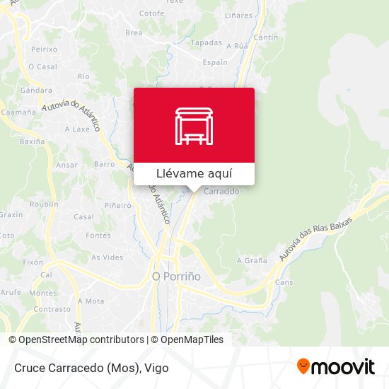 Mapa Cruce Carracedo (Mos)