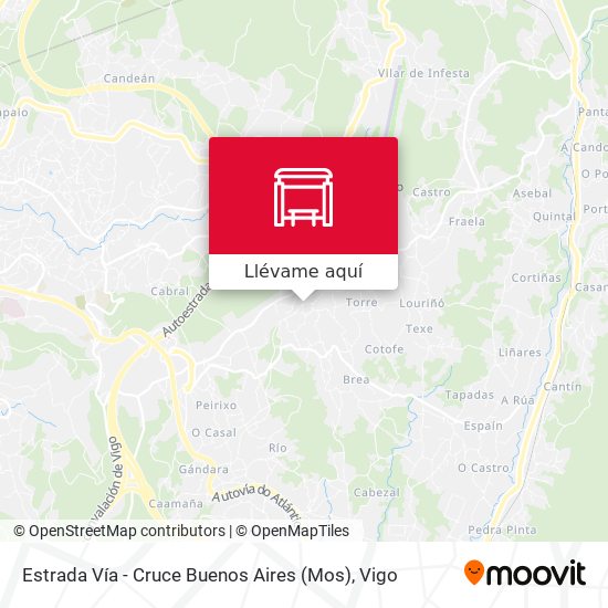 Mapa Estrada Vía - Cruce Buenos Aires (Mos)