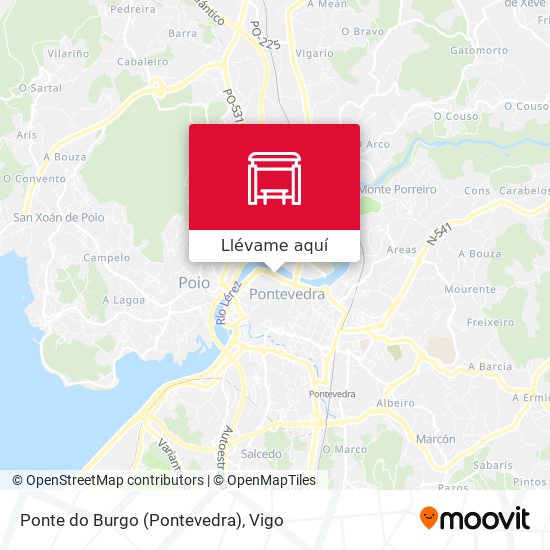 Mapa Ponte do Burgo (Pontevedra)