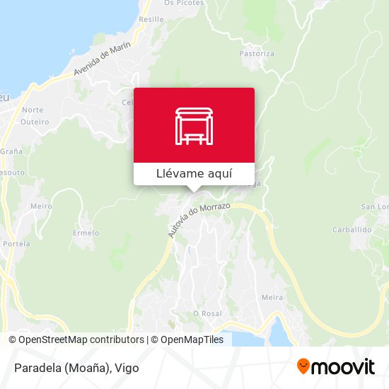 Mapa Paradela (Moaña)