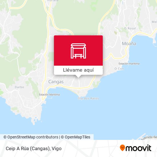Mapa Ceip A Rúa (Cangas)