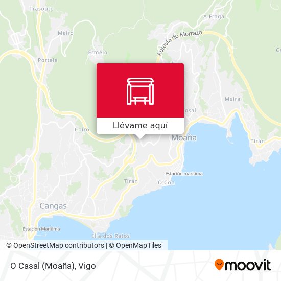 Mapa O Casal (Moaña)