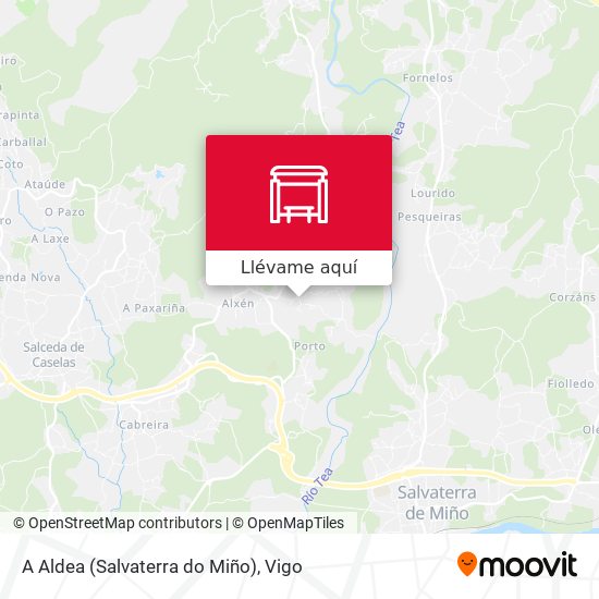 Mapa A Aldea (Salvaterra do Miño)
