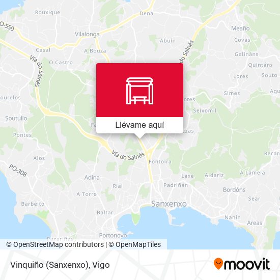 Mapa Vinquiño (Sanxenxo)