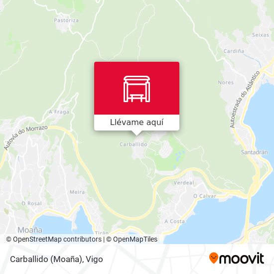 Mapa Carballido (Moaña)