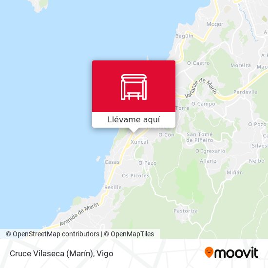 Mapa Cruce Vilaseca (Marín)