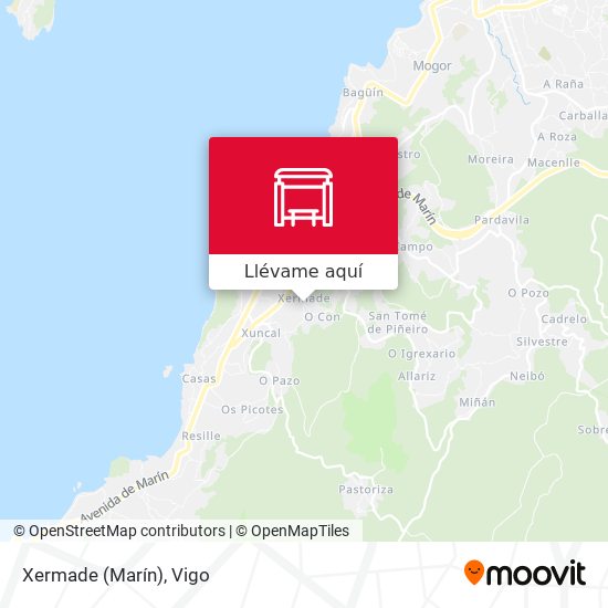 Mapa Xermade (Marín)