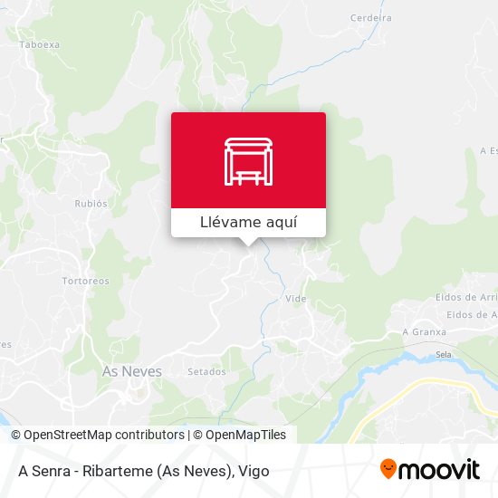 Mapa A Senra - Ribarteme (As Neves)