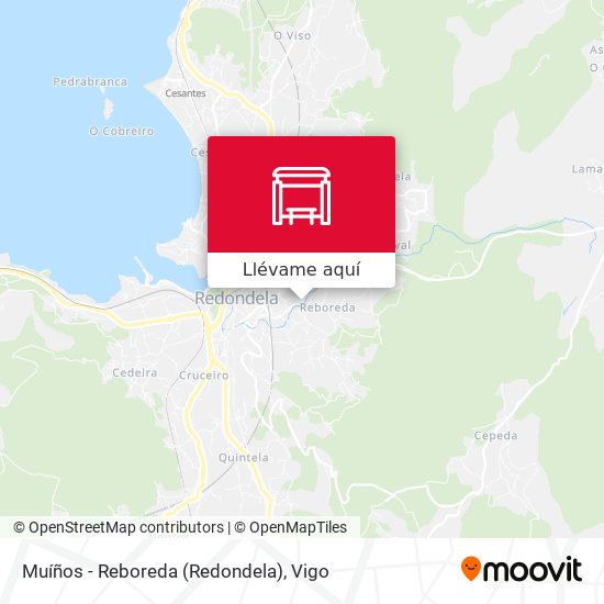 Mapa Muíños - Reboreda (Redondela)
