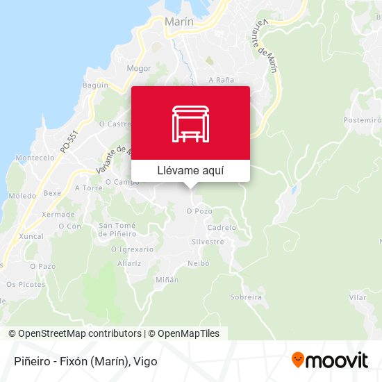 Mapa Piñeiro - Fixón (Marín)