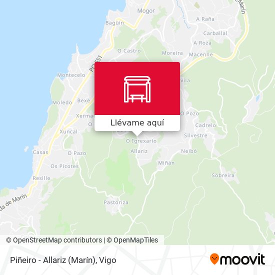 Mapa Piñeiro - Allariz (Marín)