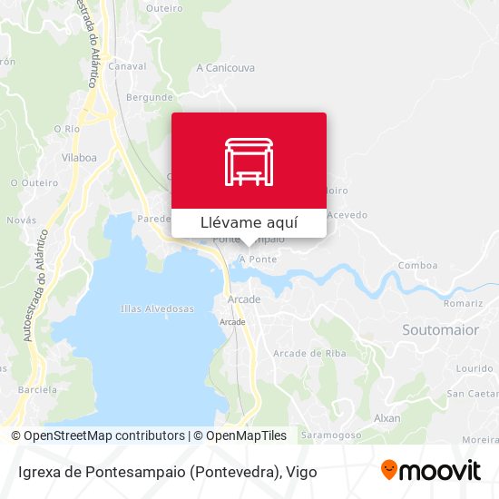 Mapa Igrexa de Pontesampaio (Pontevedra)