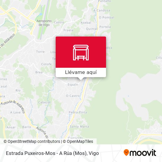 Mapa Estrada Puxeiros-Mos - A Rúa