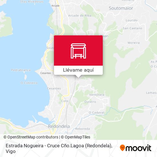 Mapa Estrada Nogueira - Cruce Cño.Lagoa (Redondela)