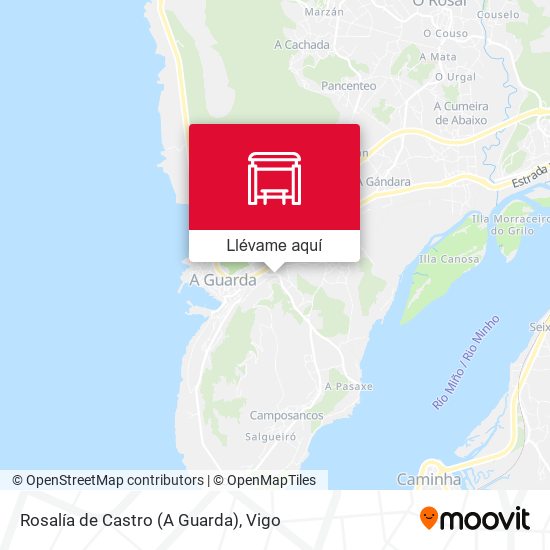 Mapa Rosalía de Castro (A Guarda)