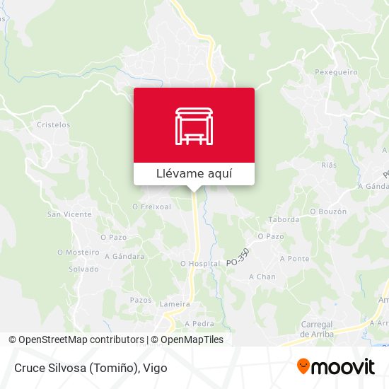Mapa Cruce Silvosa (Tomiño)