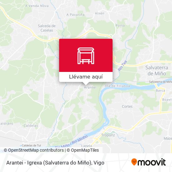 Mapa Arantei - Igrexa (Salvaterra do Miño)