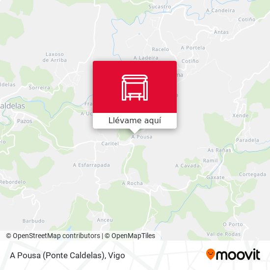 Mapa A Pousa (Ponte Caldelas)