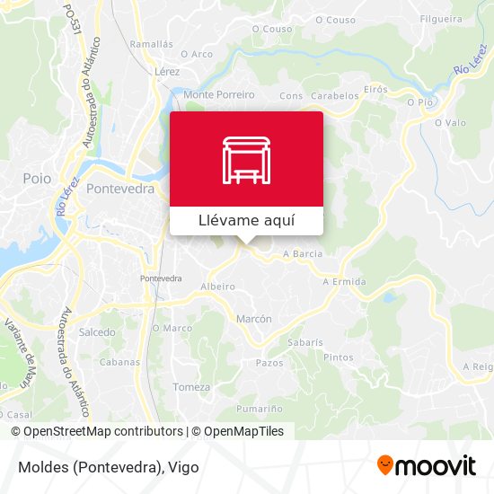 Mapa Moldes (Pontevedra)