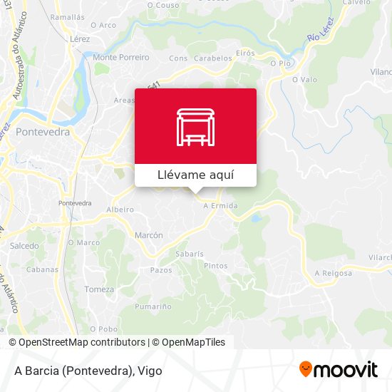 Mapa A Barcia (Pontevedra)