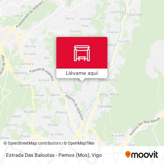 Mapa Estrada Das Baloutas - Pemos (Mos)