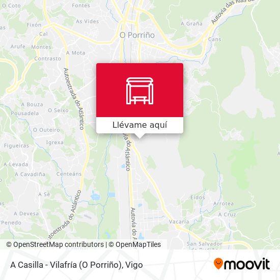 Mapa A Casilla - Vilafría (O Porriño)