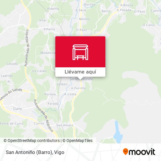 Mapa San Antoniño (Barro)