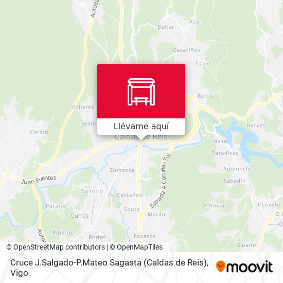 Mapa Cruce J.Salgado-P.Mateo Sagasta (Caldas de Reis)