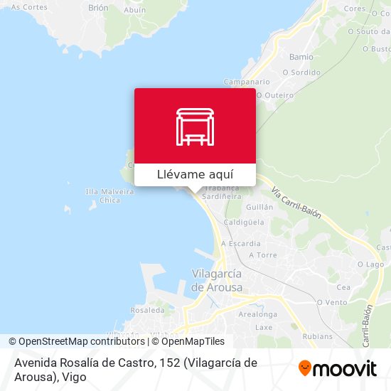 Mapa Avenida Rosalía de Castro, 152 (Vilagarcía de Arousa)