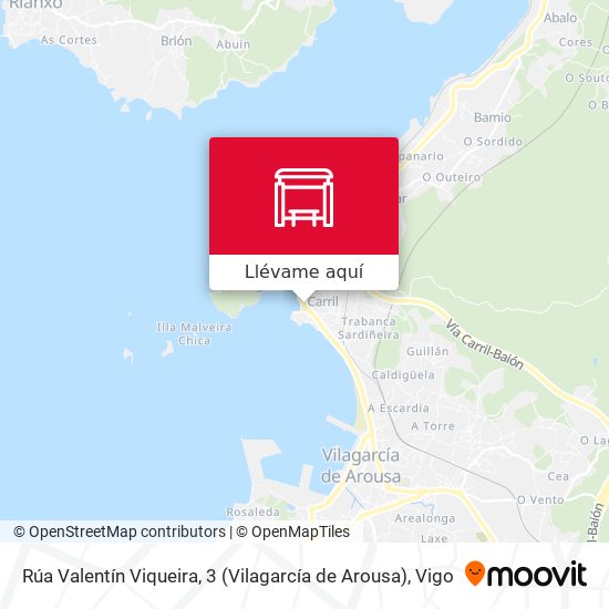 Mapa Rúa Valentín Viqueira, 3 (Vilagarcía de Arousa)