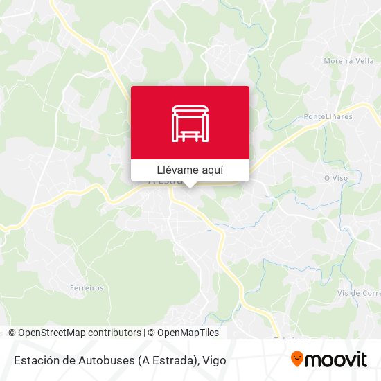 Mapa Estación de Autobuses (A Estrada)
