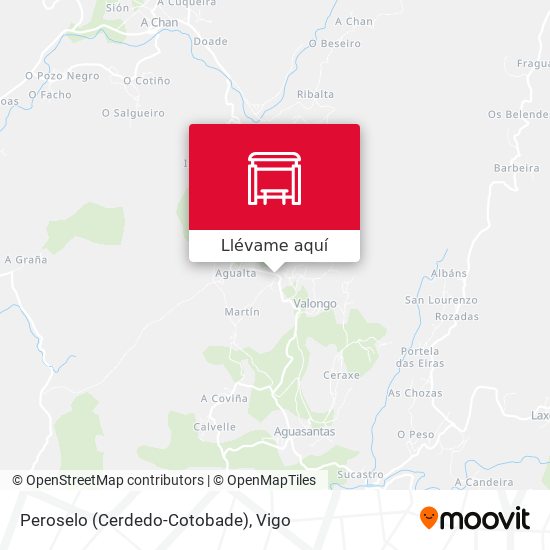 Mapa Peroselo (Cerdedo-Cotobade)