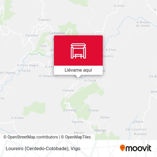 Mapa Loureiro (Cerdedo-Cotobade)