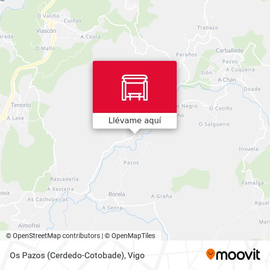Mapa Os Pazos (Cerdedo-Cotobade)