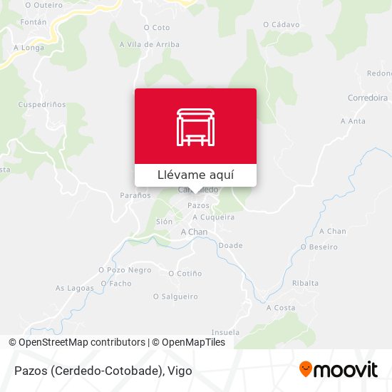 Mapa Pazos (Cerdedo-Cotobade)