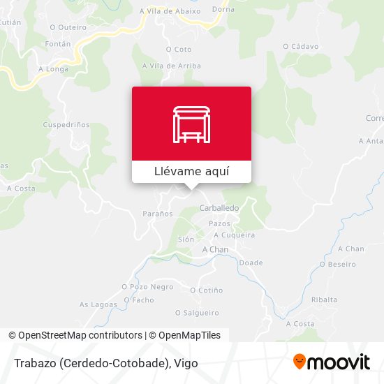Mapa Trabazo (Cerdedo-Cotobade)