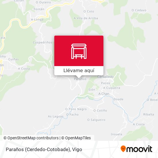 Mapa Paraños (Cerdedo-Cotobade)