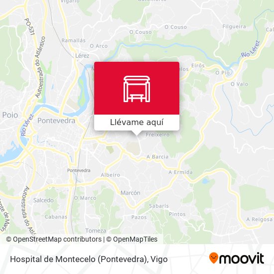 Mapa Hospital de Montecelo (Pontevedra)