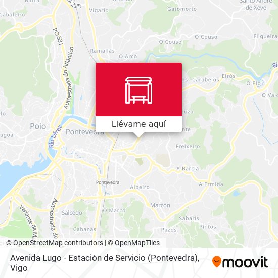 Mapa Avenida Lugo - Estación de Servicio (Pontevedra)