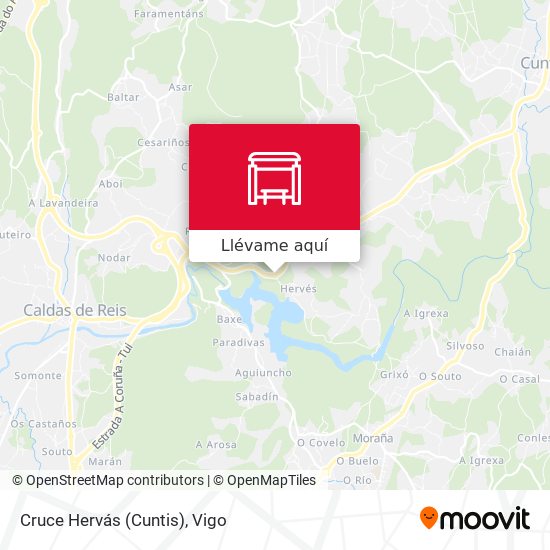 Mapa Cruce Hervás (Cuntis)
