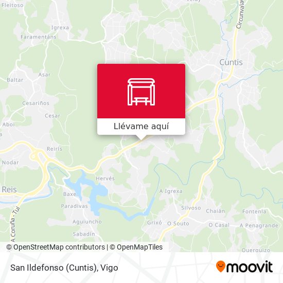 Mapa San Ildefonso (Cuntis)