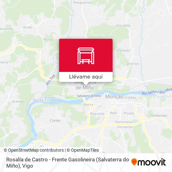 Mapa Rosalía de Castro - Frente Gasolineira (Salvaterra do Miño)