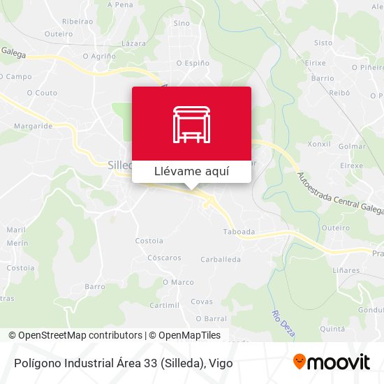Mapa Polígono Industrial Área 33 (Silleda)