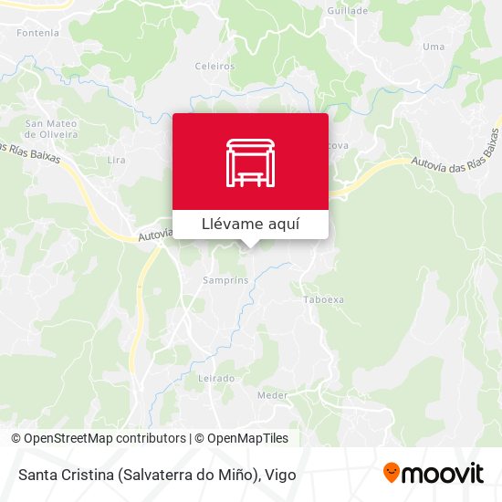 Mapa Santa Cristina (Salvaterra do Miño)