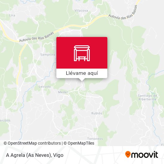 Mapa A Agrela (As Neves)