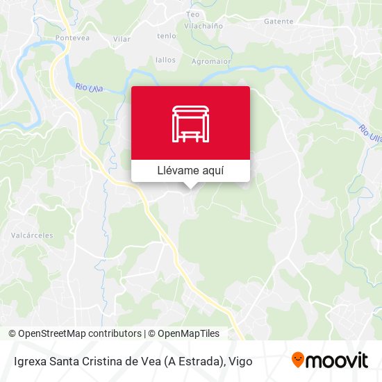 Mapa Igrexa Santa Cristina de Vea (A Estrada)