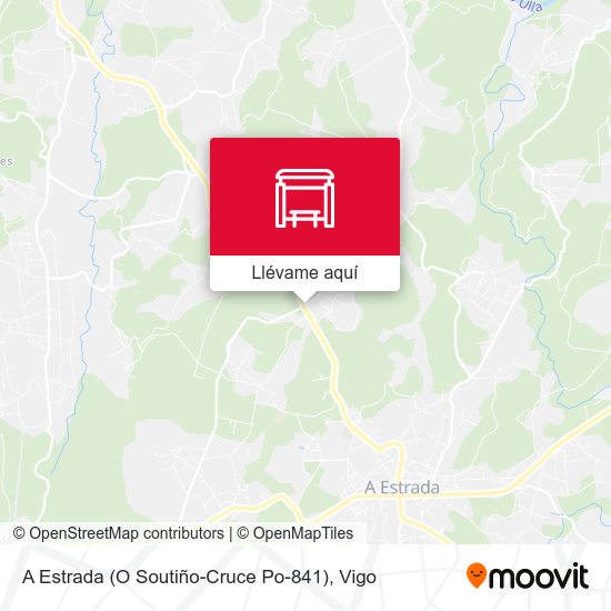 Mapa A Estrada (O Soutiño-Cruce Po-841)