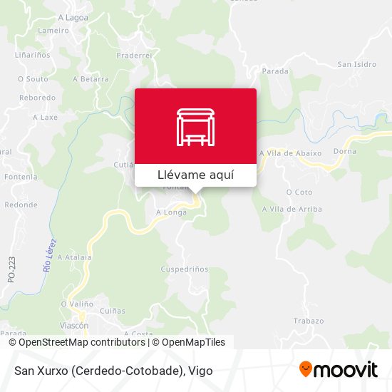 Mapa San Xurxo (Cerdedo-Cotobade)